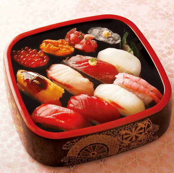 春の到来を告げる寿司ネタ「真鯛」「しまあじ」など　全国からお届け！　柿家すし「旬の寿司 春」新発売