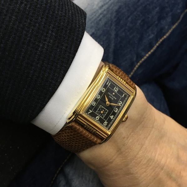 【古いのに新品！？】“バブル期”のスイス製手巻き時計を50年代風にリデザイン。小振りな金ケースがいい感じです｜OUTLINEニュース no.108