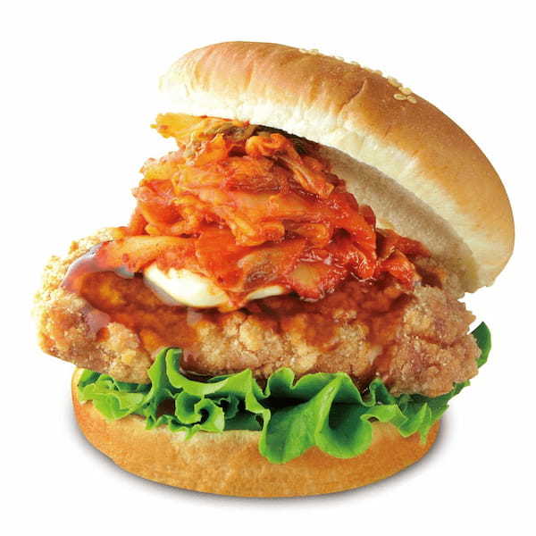 ドムドムハンバーガー×喧嘩独学「甘辛キムチキンバーガー」6月12日より販売開始！
