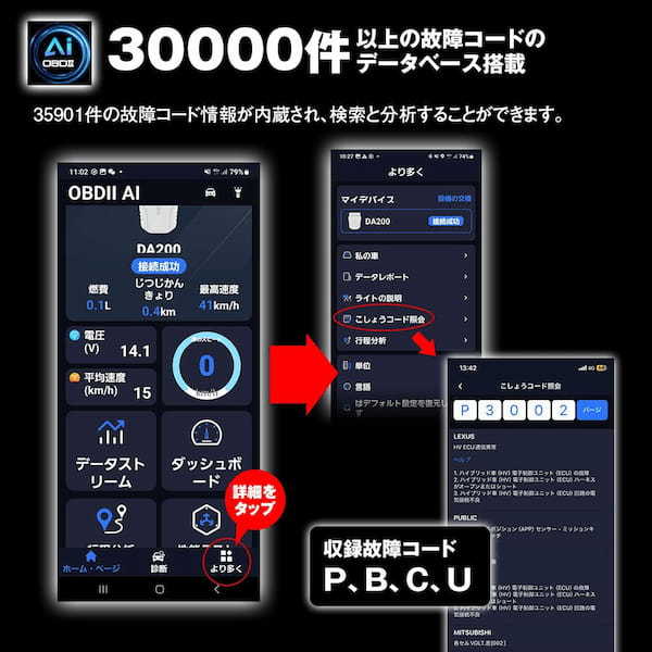 スマホが愛車の“聴診器”に！AI分析で故障コード消去にも対応のOBD2診断機がMAXWINから