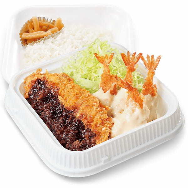 【海老&チキン】揚げ揚げでボリューム重視「海老マヨとチキンカツの合い盛り」かつやに新登場!