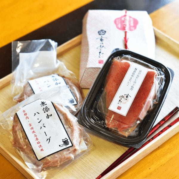 京都のブランド肉「京都肉」と「京丹波高原豚」を100％使用、添加物不使用の【モリタ屋の無添加ハンバーグ】と【京のめんたい】のセット新発売