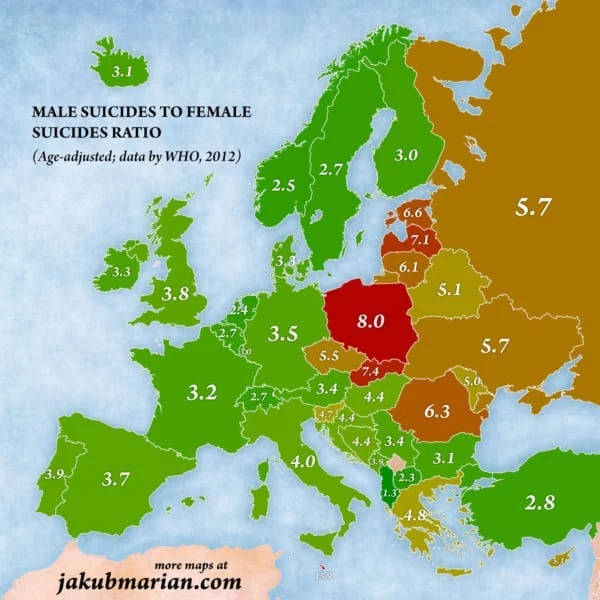 男性の自殺率が女性の8倍のポーランド。その理由とは