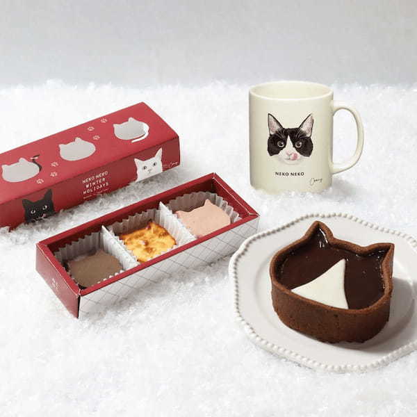 【NEKO NEKO WINTER HOLIDAYS〜Winter is “Nya”ice!〜第一弾】「ねこねこ」よりホリデーシーズンに向けたスイーツが11月1日(水)より新発売!
