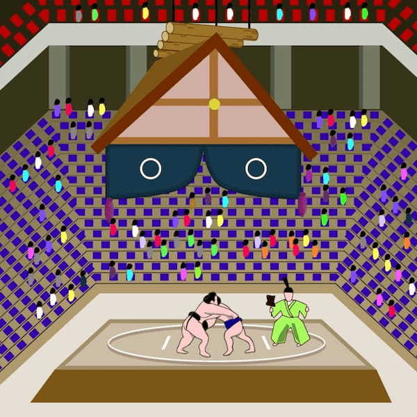 大相撲の吊り屋根につけられている紫色の幕を何という？【モノの名前part.115】