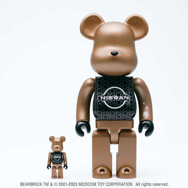 ベアブリックと日産のコラボ「NISSAN 90th ANNIVERSARY BE@RBRICK 100% & 400%」2023年10月24日(火)12:00予約販売開始