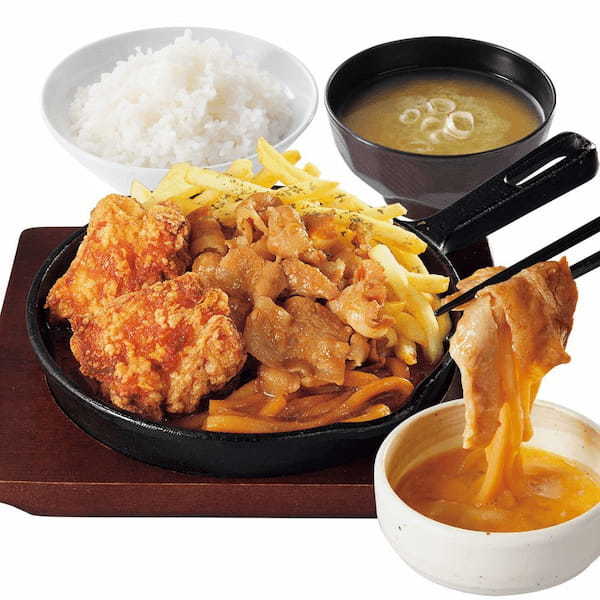 冬の日本代表を「からあげ」で。期間限定「すきやき盛り定食」からやまに新登場!