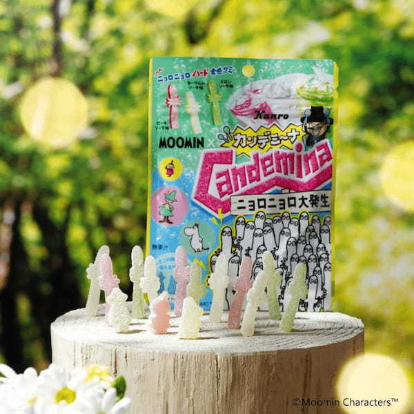 『ムーミン』と『カンデミーナ』が初コラボ!大量のニョロニョロがインパクト抜群カンロ「カンデミーナグミ ニョロニョロ大発生」新発売