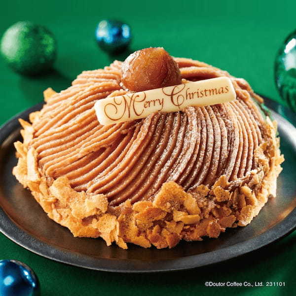 クリスマスを華やかに彩る「クリスマスミルクレープ」と「クリスマスモンブラン」 ドトールコーヒーショップで11月1日(水)予約開始