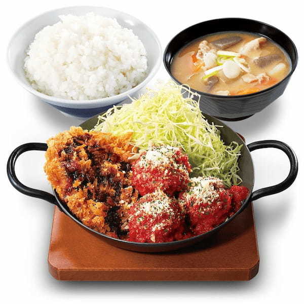 【空腹を満たす】かつや合い盛りシリーズの新作「鶏だんごとチキンカツの合い盛り」新登場！