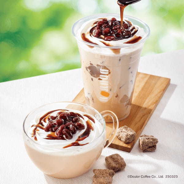 ドトールコーヒーショップにて3月23日（木）より　沖縄黒糖×あずきの季節ラテドリンク、新作ケーキの黒糖ミルクレープを発売