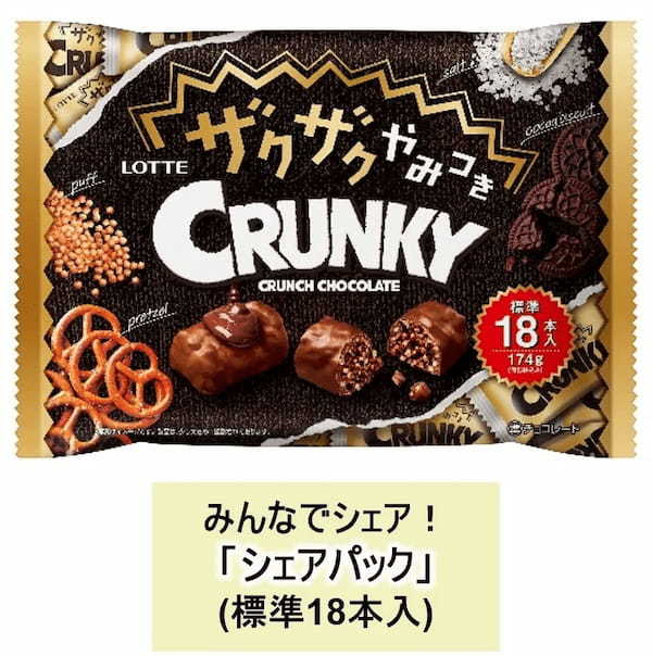 50年目を迎えるクランキーシリーズ ザクザク食感の新定番!「ザクザクやみつきクランキー」2023年3月28日(火)より全国で発売
