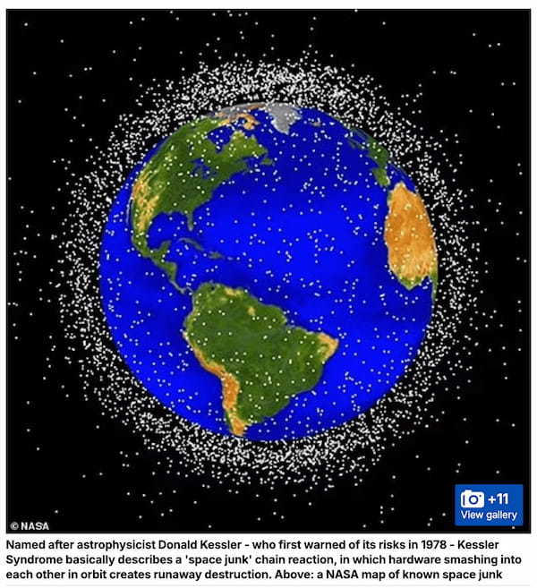 専門家が警鐘！宇宙ゴミが連鎖的に衝突を引き起こす「ケスラーシンドローム」とは？