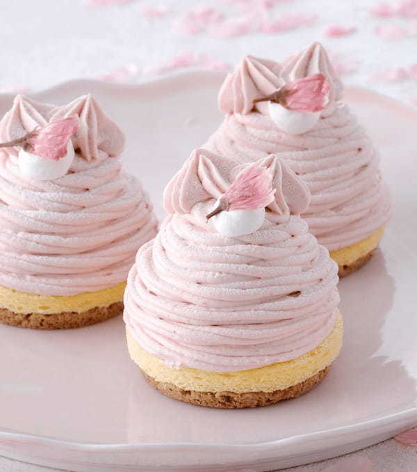 【パティスリー キハチ】桜づくしのモンブラン＆ロールケーキを発売！キハチ カフェには、桜をテーマにしたパスタとスイーツが順次登場