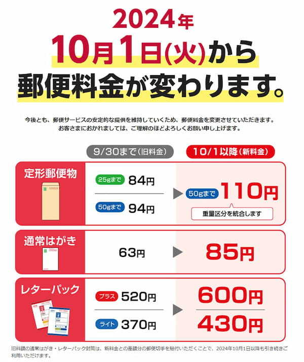 郵便料金値上げ！ 古いレターパックの料金不足分は切手を貼ればいいって知ってた？