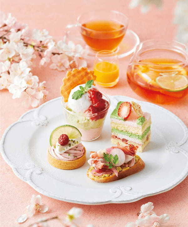 【Afternoon Tea】桜、いちご、抹茶、春の新作グルメが登場！お花見アフタヌーンティーセット、さくらと苺のパフェなど新発売