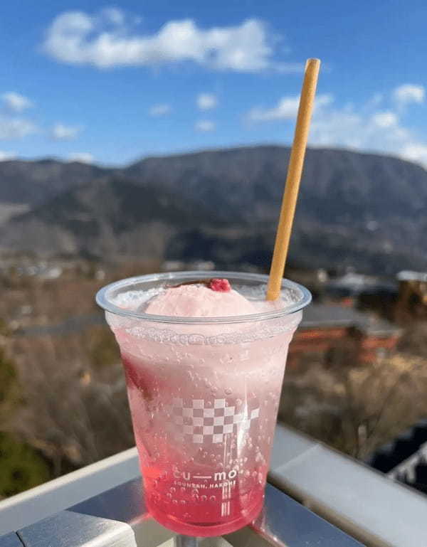 cu―mo箱根「さくら満開くりいむそーだ」を期間限定販売！