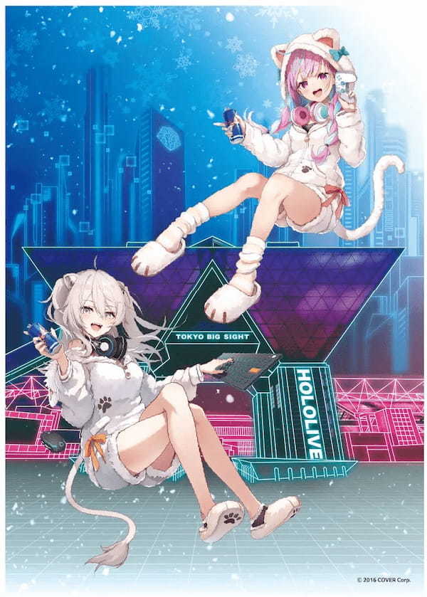 女性VTuberグループ「ホロライブ」所属タレント「湊あくあ」「獅白ぼたん」のローソン限定レッドブルコラボキャンペーン実施