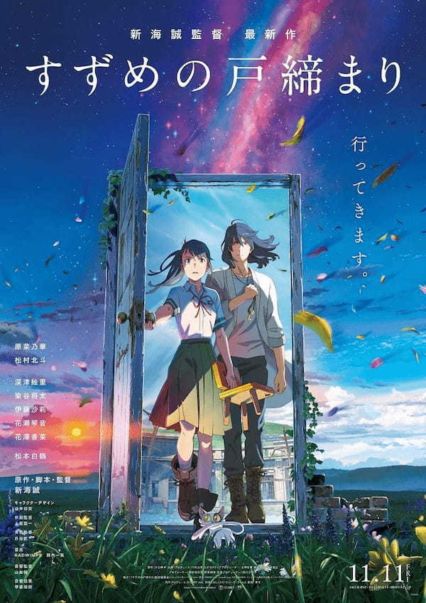 観客動員数1,000万超の大ヒット！新海誠監督・映画『すずめの戸締まり』のベルリン国際映画祭出品を記念し、コラボ商品2品を2月15日再発売！