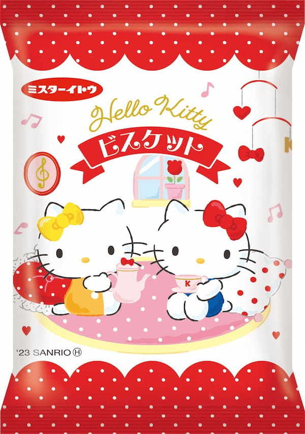 ミスターイトウからハローキティのビスケットが新発売！　 ハローキティ ビスケット5P 新発売