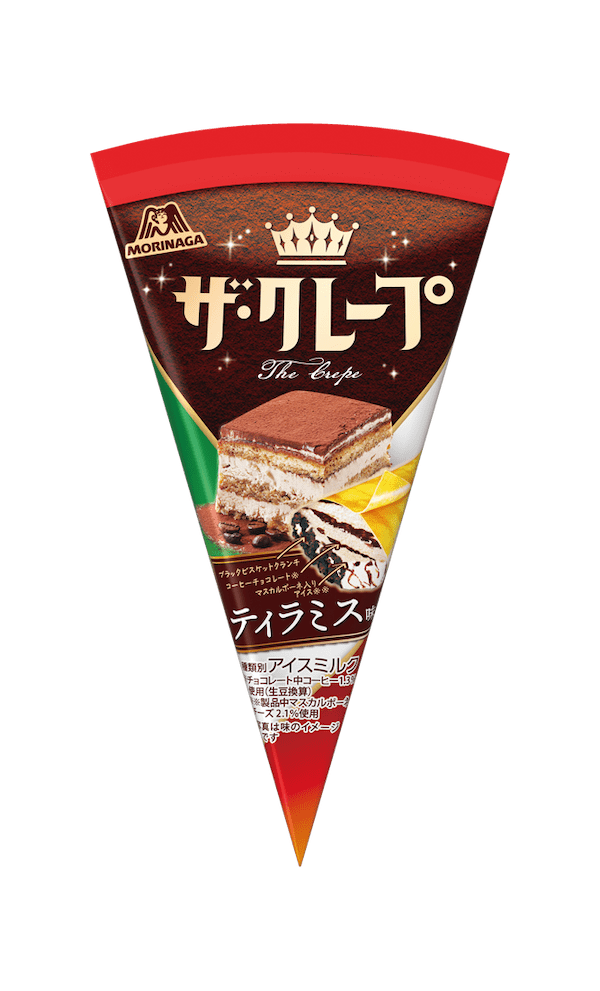 〔新商品〕ティラミス味のクレープアイス＝森永製菓
