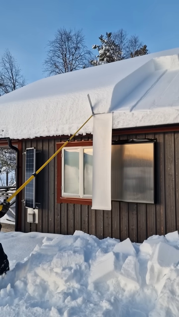 大きな角砂糖みたい！スウェーデンで行われた雪下ろし作業が満足感高くてずっと見ていられる！！【海外・動画】