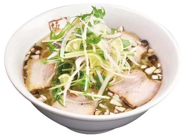 喜多方ラーメン坂内『すだちと炙り椎茸が香るさっぱり塩ラーメン』2023年8月22日(火) 期間限定販売スタート