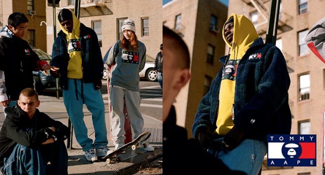 AAPE×Tommyのコラボ第2弾はスケートボードにインスパイアされたコレクション