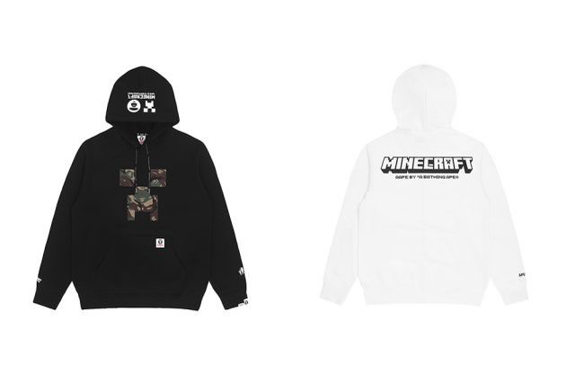 スウェットやTシャツも。AAPE BY A BATHING APE×MINECRAFTのコラボアイテム