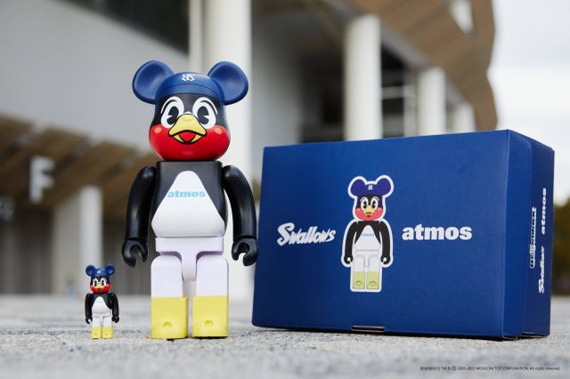 ヤクルトスワローズ×MEDICOM TOY×atmosが夢のトリプルコラボ！「つば九郎」BE@RBRICK