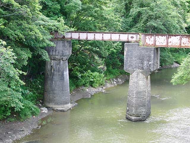 今も残る以降の数々 羽幌炭礦鉄道沿線