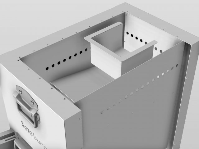 ＜驚異的パワーの2次燃焼機構＞全く新しいテントサウナ用薪ストーブ“Sotoburo STOVE”