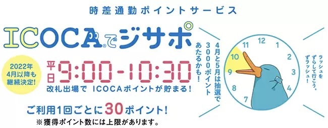 拡大するIC定期券＋オフピーク通勤でポイント還元　条件が合うなら超お得なポイ活