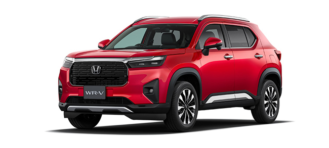 ホンダが2024年春の発売を予定する新型コンパクトSUV「WR-V」を先行公開