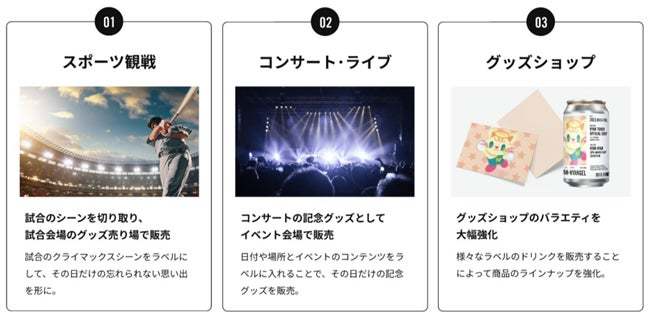 お客様の最高の瞬間を切り取ったオリジナルラベルドリンクをお届けするサービス、「TAG LIVE LABEL」の提供を開始