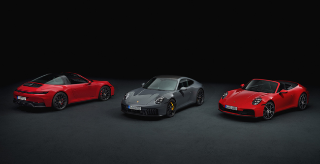 ポルシェ911カレラおよび911カレラGTSがアップグレード。GTSには911初のハイブリッドドライブを搭載