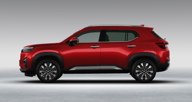 ホンダが2024年春の発売を予定する新型コンパクトSUV「WR-V」を先行公開