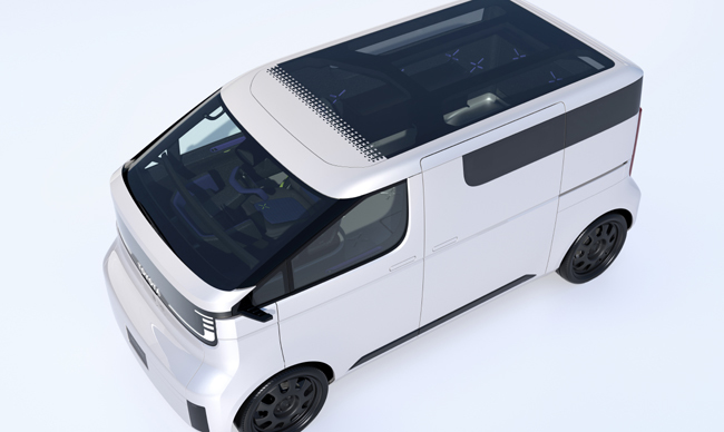 トヨタがジャパンモビリティショー2023に出展する“超拡張型モビリティ”の「KAYOIBAKO」をデジタルモデルで発表