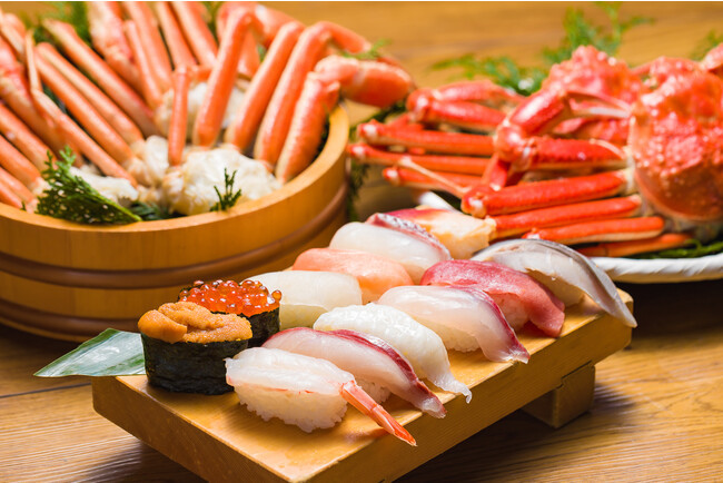 ズワイガニもお寿司も海鮮しゃぶしゃぶも食べ放題で8,999円！豪華すぎる食べ放題がいつでも楽しめる！【すし酒場フジヤマ　秋葉原店】