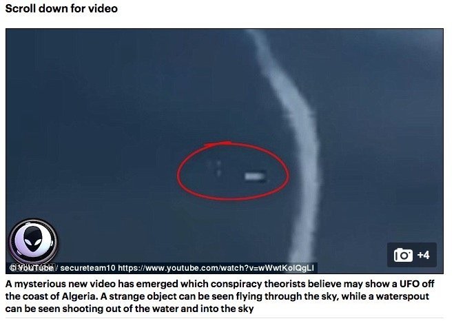 巨大卵型UFOが「海水を吸い上げる」瞬間!? ダイナミックすぎる衝撃映像