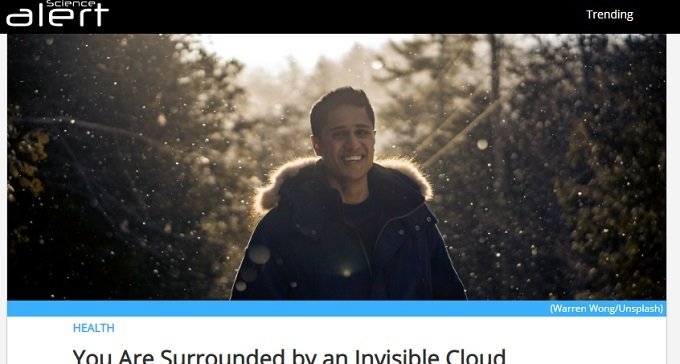 人間の体を取り巻く目に見えない雲「エクスポソーム」とは? 米スタンフォード大が研究