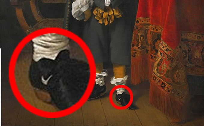 400年前の絵画に「ナイキの靴」が描かれていた!? タイムトラベラー説も浮上