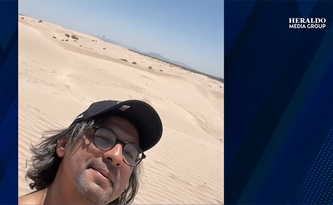 メキシコの砂漠でUFOを撮影！ 自撮り画像に「暗い円盤状の物体」が映り込む！