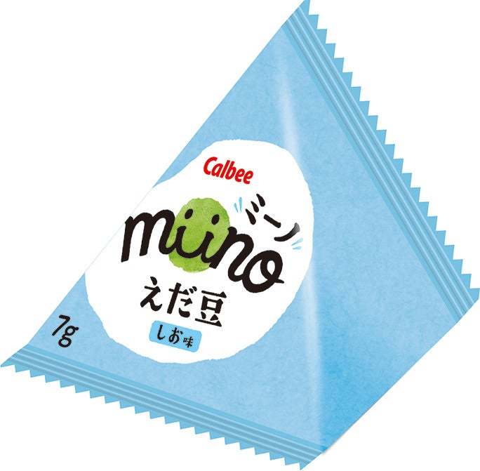 シェアにもピッタリ!便利な小分けタイプが新登場!『miinoえだ豆 しお味三角パック』2023年7月17日(月)から全国で期間限定発売