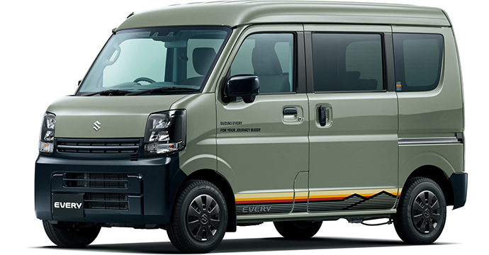 スズキ「エブリイ」に特別仕様車“Jリミテッド”登場！専用デカールなどアウトドア映えの見た目に