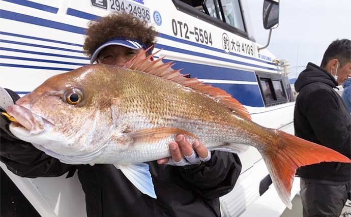 【熊本・大分】沖釣り最新釣果　タイラバで70cm超え頭にマダイ続々