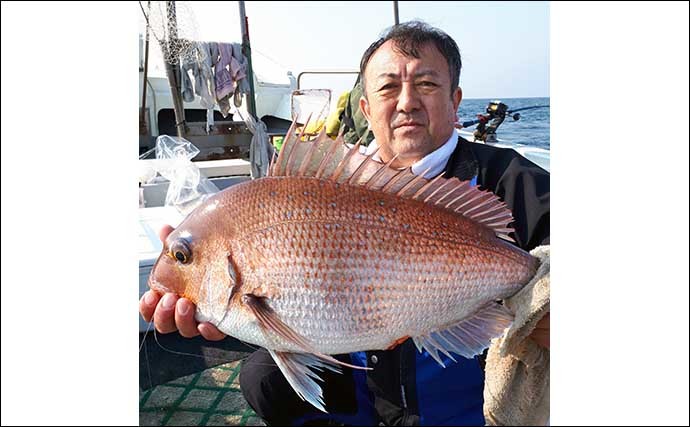 【福岡】沖のエサ釣り最新釣果　沖五目で50cm超え頭にアマダイ好調