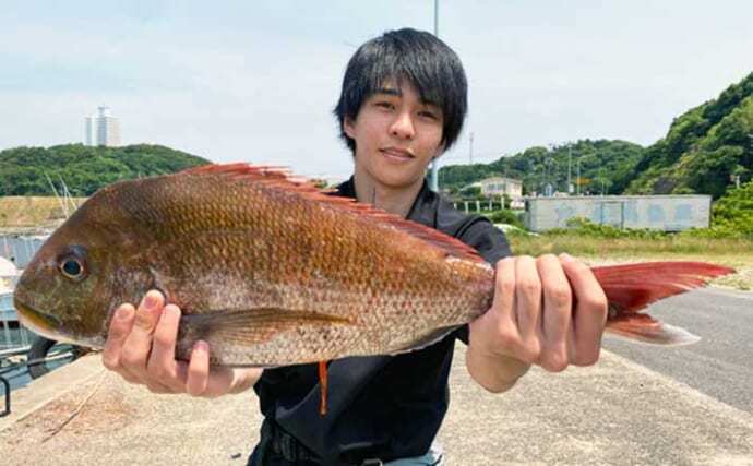 【愛知・三重】オフショアルアー最新釣果　タイラバで良型マダイ好調