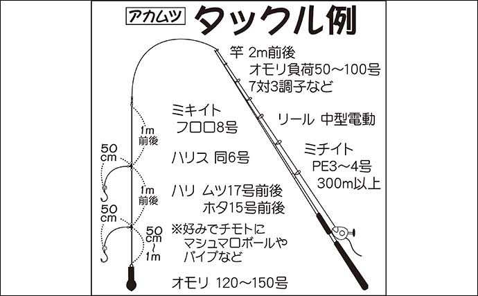 【2021】常磐沖アカムツ釣り解説　浅場で40cm後半の大型が狙える