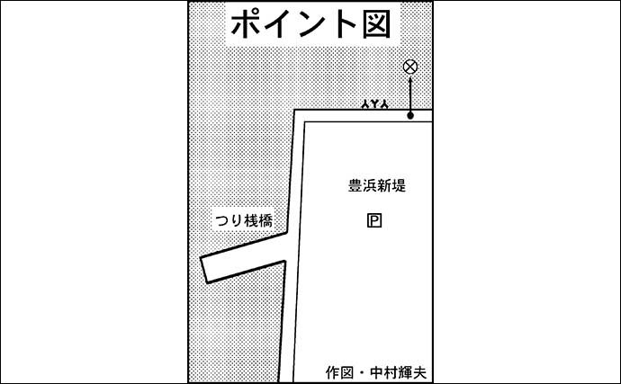 のべ竿で堤防メバル釣りを堪能　27cm頭に良型本命を好捕